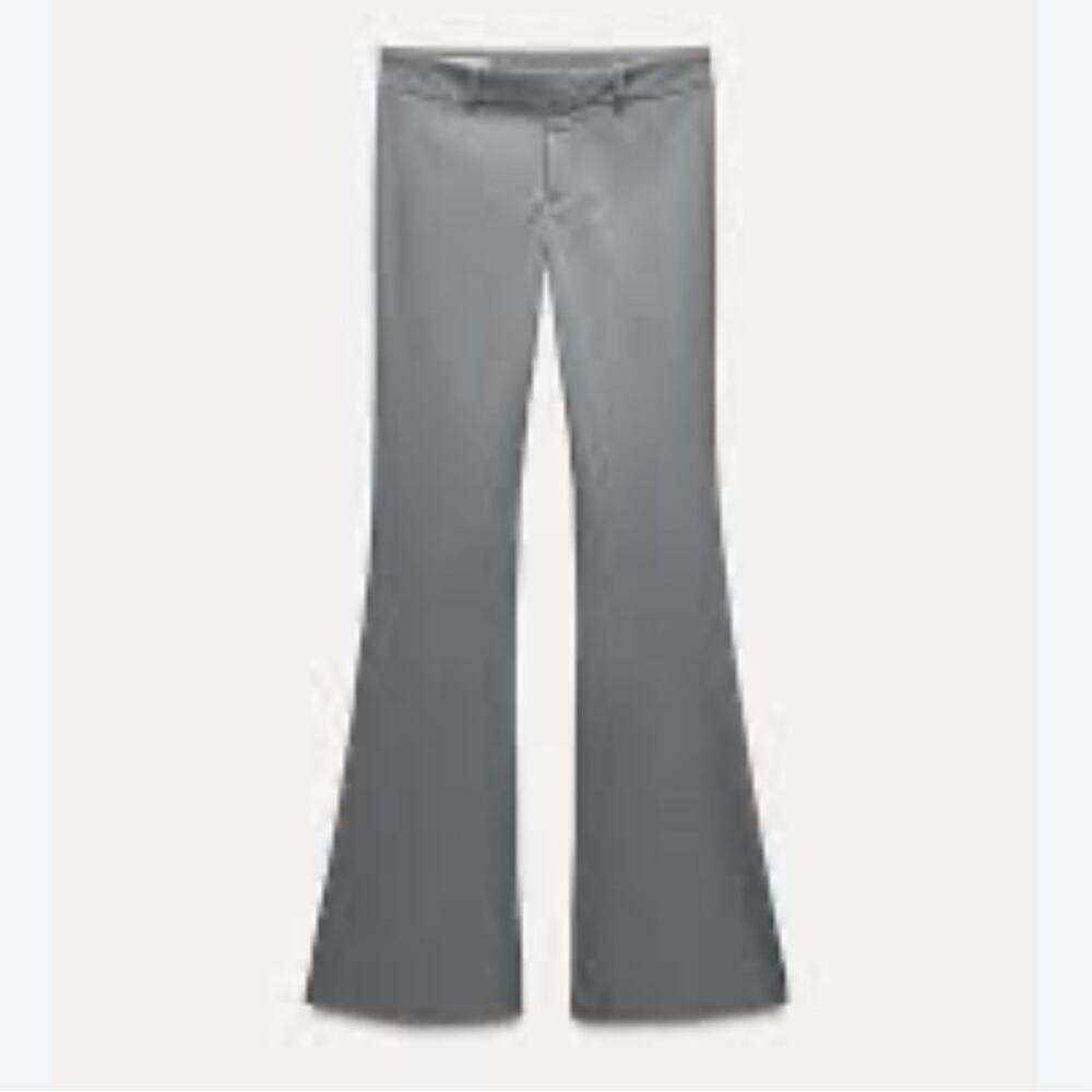 Nwt- Zara-Flared Trouser Pants- L
